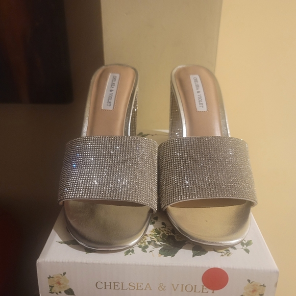 Chelsea & Violet Rhinestone Mules - Picture 8 of 10